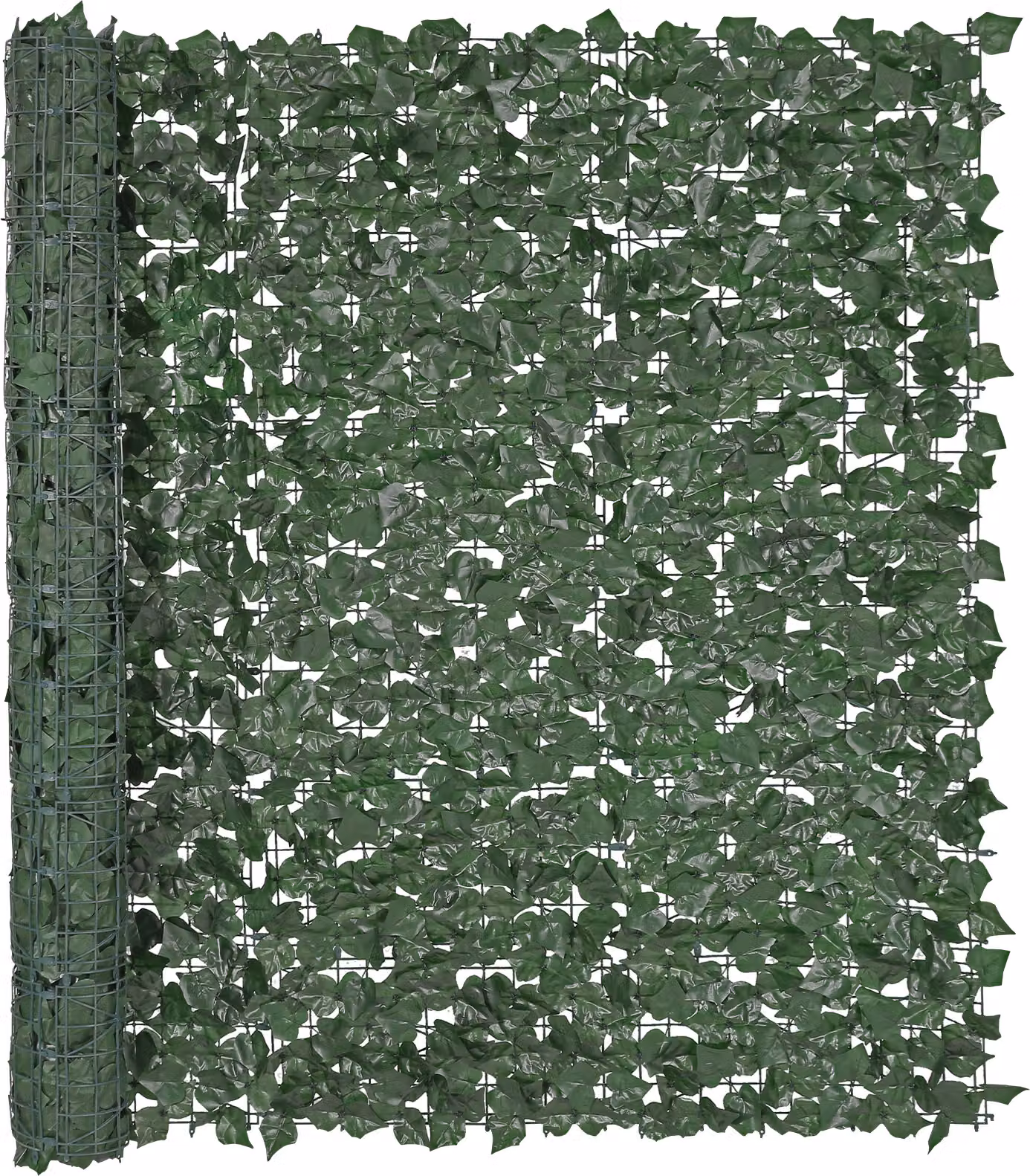 SucceBuy recinzione privacy in edera, parete verde artificiale 1500 x 2490 mm. Giunto rinforzato. Siepe artificiale con foglie di vite per giardini, cortili e terrazze