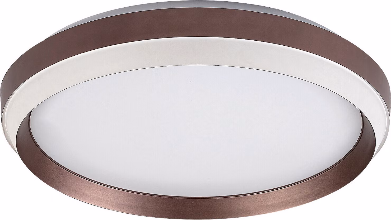 Rabalux 71159 Lampada da soffitto Fontana, 24 W, 3000 K, 1100 lm, marrone-bianco, rotonda, luce bianca calda, ø 390 mm