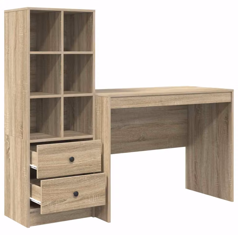 Scrivania con cassetto 2 pcs Rovere Sonoma