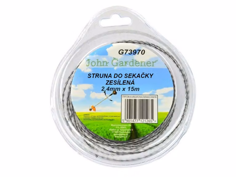 Filo per trimmer rinforzato (crimpato) 2,4mmx15m