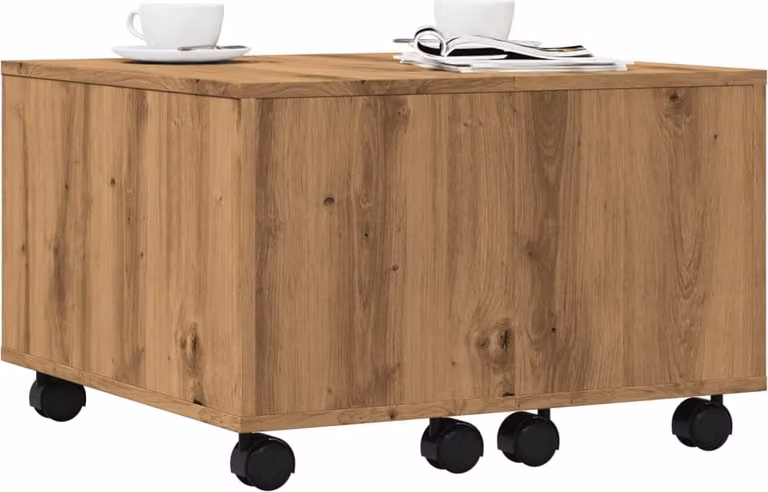 Maison Exclusive - Tavolino Artisan in rovere 60x60x38 cm Materiale ligneo