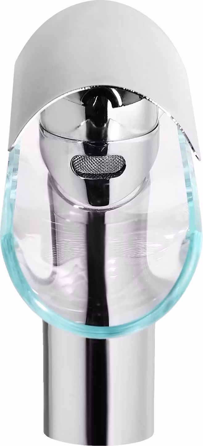 Miscelatore per lavabo, design moderno, materiali durevoli, argento