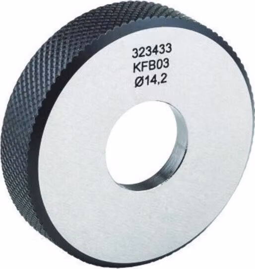 RÖHM, dispositivo di arresto per pezzi, modello KFB-05, diametro 25,70 mm, tolleranza -0,0/+0,2