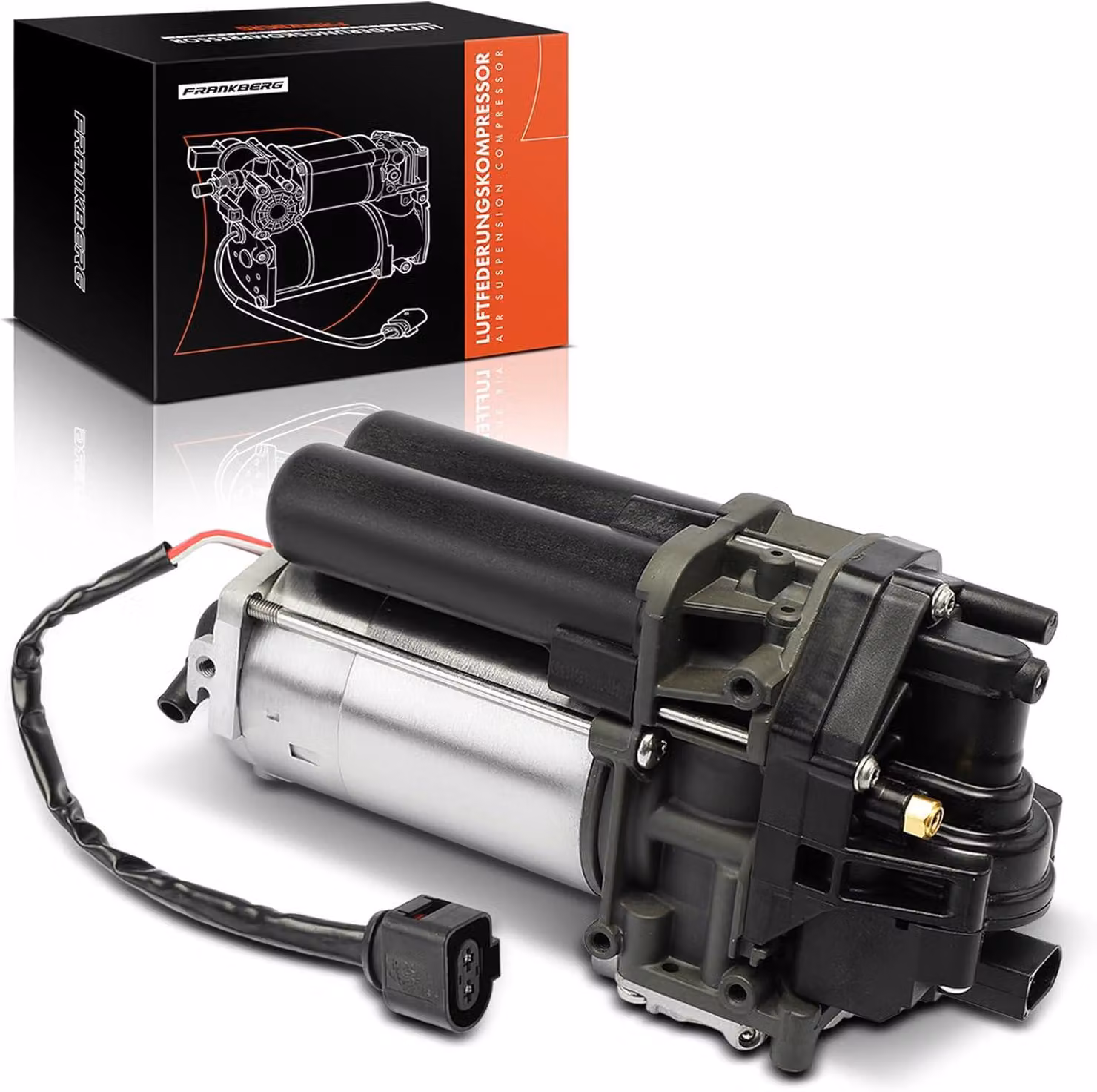 Compressore per sospensioni pneumatiche con essiccatore, compatibile con: * Q7 (4MB, 4MG) 2.0L-4.0L, dal 2015 ad oggi * Q8 (4MN) 2.0L-4.0L, dal 2018 ad oggi * Bentayga (4V1) 3.0L-6.0L, dal 2015 ad oggi