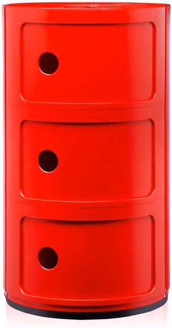 Kartell Componibili Classic 3 Elementi Rosso Lucido