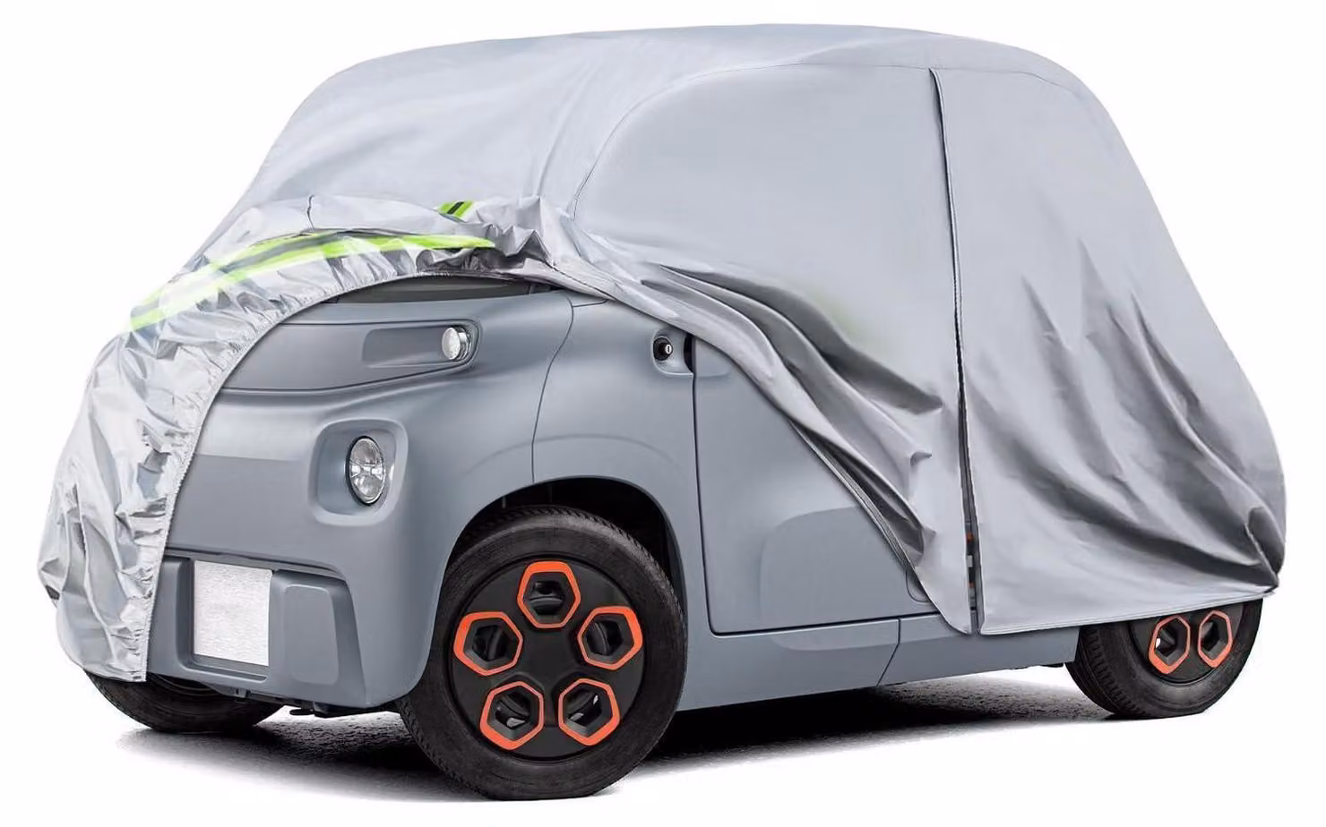 Copertura per auto, adatta a garage completo, colore argento, per Citroen Ami/Opel Rocks-e/Fiat Topolino dal 2020 al 2024, traspirante e impermeabile