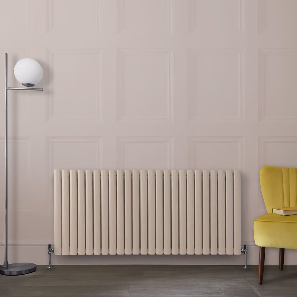Radiatore di Design Orizzontale Rosa (Rose Petal Rosa) - 635mm x 1416mm - Pannello Doppio  - Revive
