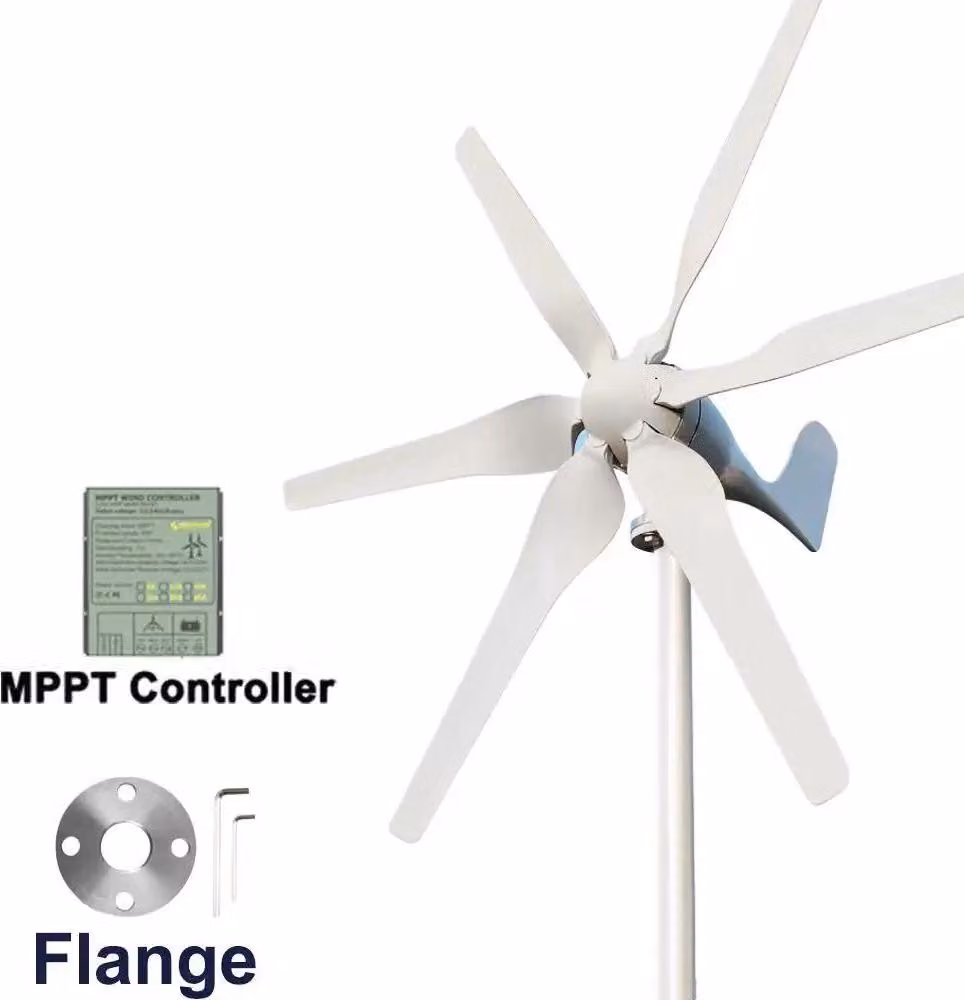 Turbina eolica - SP-3000. Generatore eolico da 3000W. Sistema autonomo a 12V. Dotato di regolatore di carica MPPT. Per l'alimentazione elettrica domestica