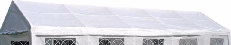 Telone di ricambio DEGAMO per tenda professionale PALMA 4x10 metri, PVC bianco 480g/m², con cinghie elastiche