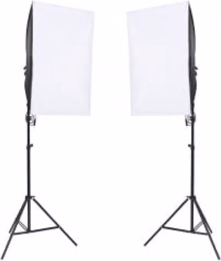 Kit per Studio Fotografico con Set Luci, Fondale e Riflettore