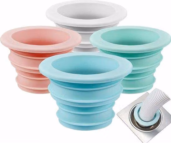 Set di anelli in silicone per tubo di scarico, 4 pezzi, depuratore d'aria, guarnizione per tubo di scarico, lavatrice