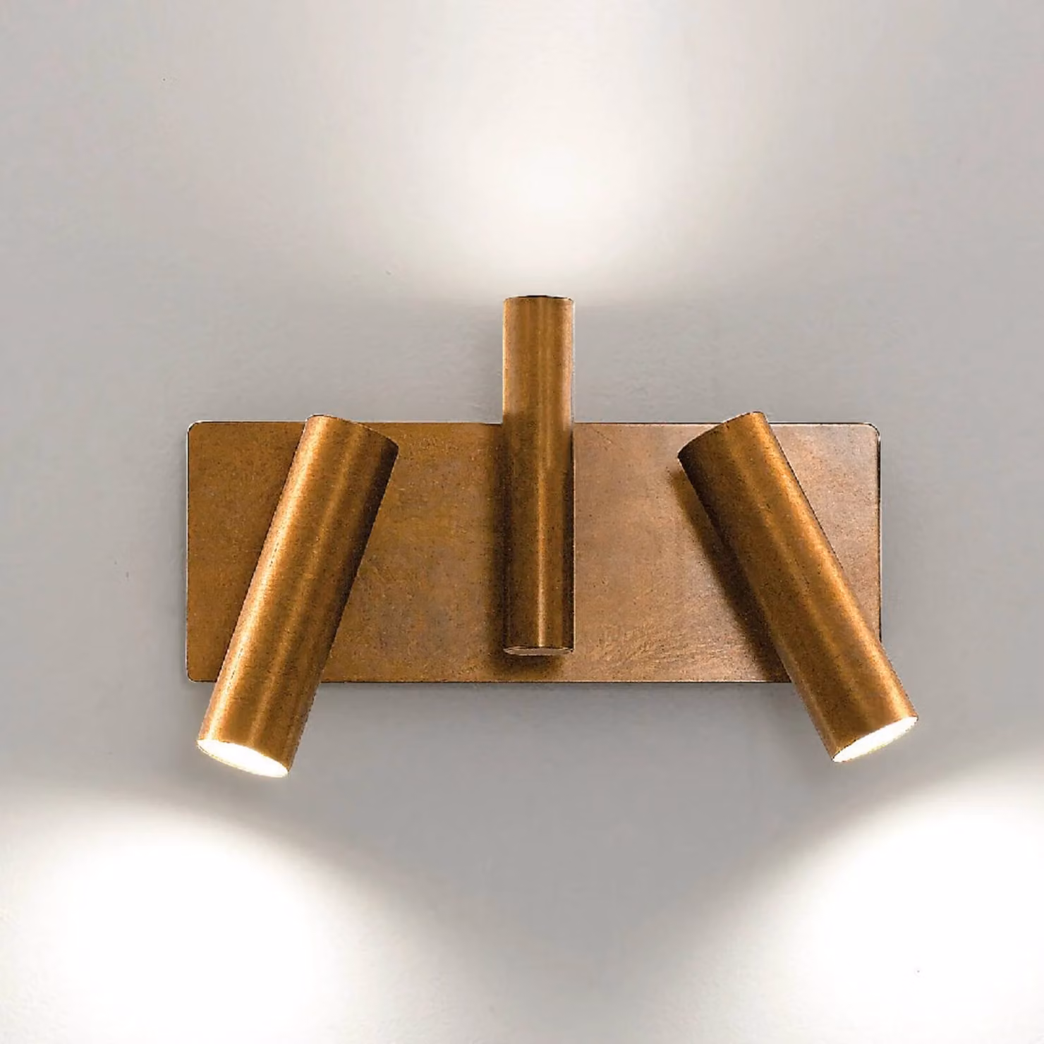 Cremasco Applique da parete 7542, dimmerabile, Bronzo / Ottone antico, Soggiorno / Sala da pranzo, Ottone, Moderno, Applique