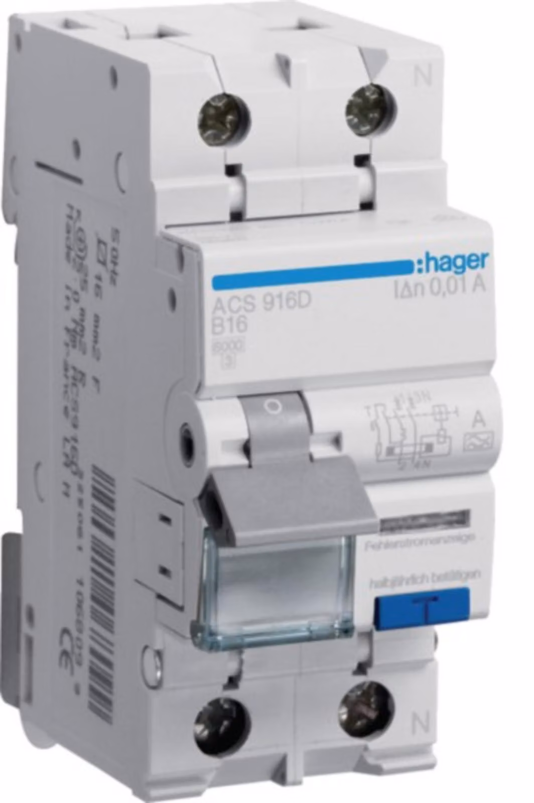 FI/LS-Schalter 1P+N 6kA B-16A 10mA ACS916D (ACS916D)
