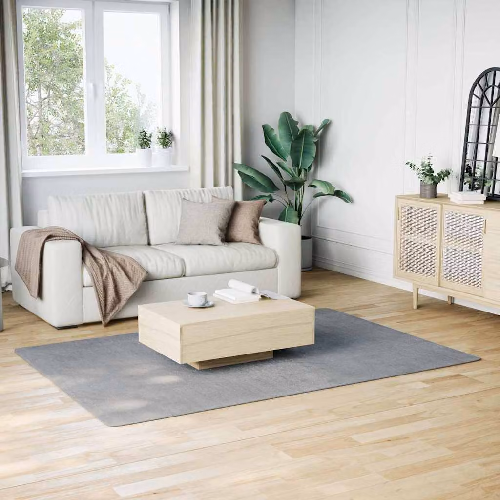 vidaXL Tappeto Moderno a Pelo Corto Grigio, Antiscivolo e Lavabile, L: 160 cm x P: 230 cm