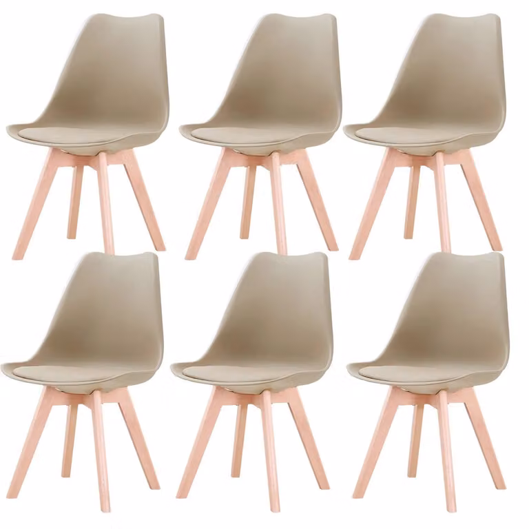Sedia - Sedie da pranzo - Set di 6 sedie da pranzo - Sedie da pranzo in stile medievale - Seduta imbottita