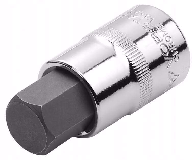 Chiave a bussola Vorstahl da 1/2 pollice con inserto esagonale da 12 mm in acciaio cromo-vanadio (CrV)