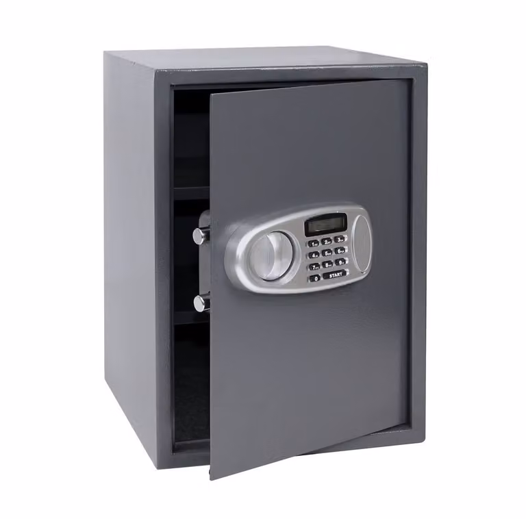 Cassaforte in acciaio RS.50.LCD con serratura elettronica e display LCD, grigio