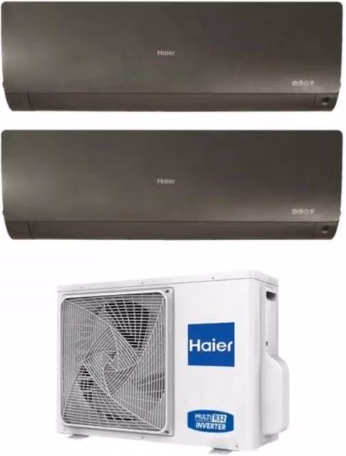 Condizionatore Dual Split Haier Flexis Plus Black 9+9 Nero con Wi-Fi Integrato e Controllo via App Classe Energetica A++