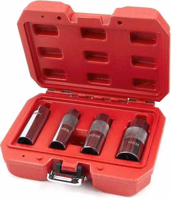 Set di 4 utensili a cacciavite con attacco da 3/8 di pollice