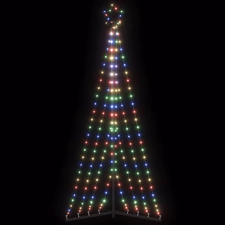 Albero di Natale con 339 LED RGB multicolore vidaXL, Altezza: 187 cm