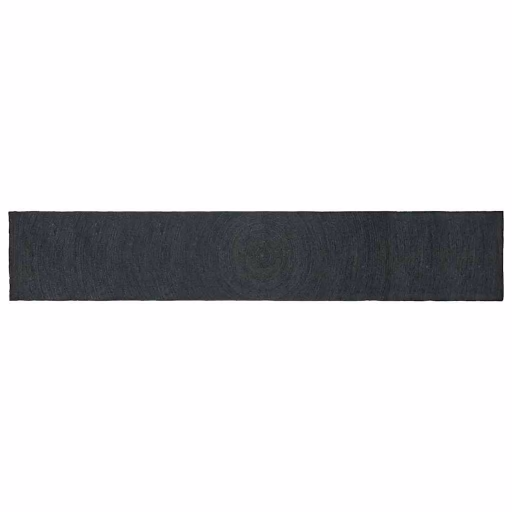 Tappeto in juta vidaXL per area, rettangolare, Grigio Antracite, L: 60 cm x P: 400 cm