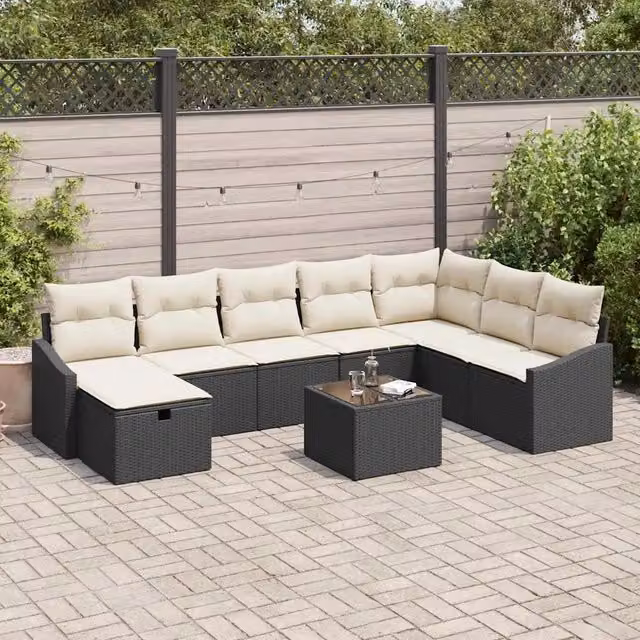 Set di divani 8 pz polyrattan 3360668