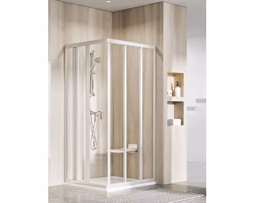 Un lato della cabina doccia RAVAK Supernova ASRV3-90 198 satinato+trasparente 15V70UR2Z1