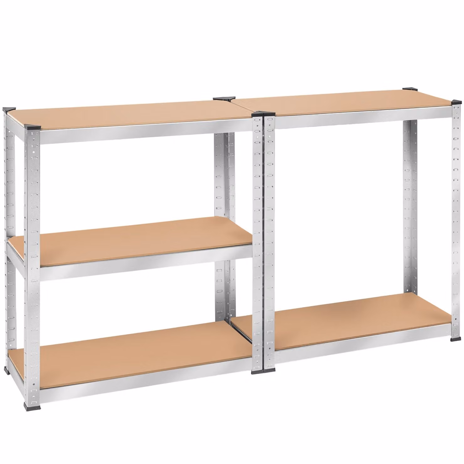 Scaffalatura in acciaio tectake color argento per grandi carichi L/P/H: 180 x 90 x 40 cm – 1