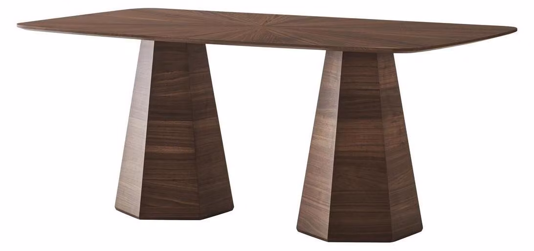 Tavolo da pranzo moderno, color marrone, elegante, per cucina, in legno, tavolo, mobile