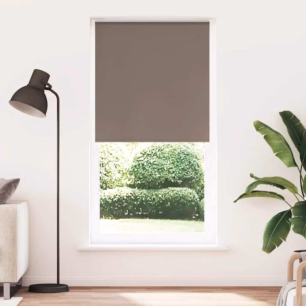 vidaXL Tenda a Rullo Oscurante in Poliestere, Marrone, L: 105 cm, H: 210 cm