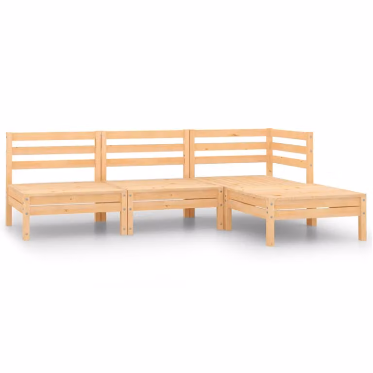Maison Exclusive - Set da giardino 4 pezzi in legno massello di pino