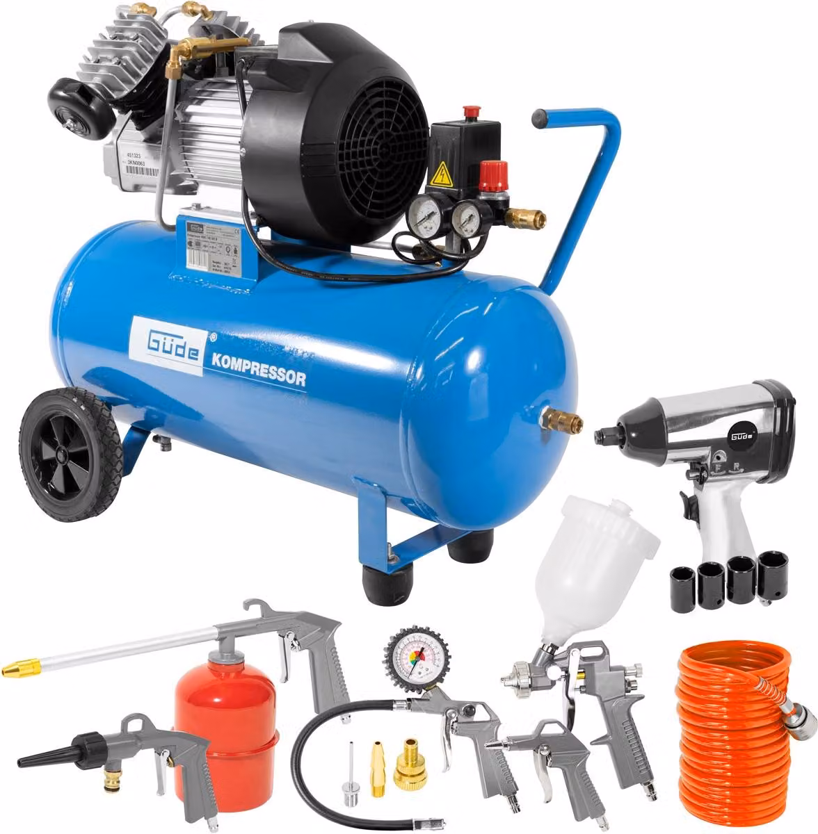 Compressore 400/10/50 DG, set da 15 pezzi