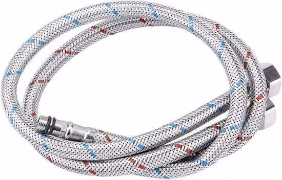 Prolunga flessibile per rubinetto da 60 cm in acciaio inossidabile