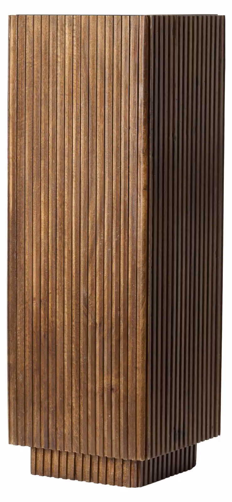 Colonna in legno GATURA di Light & Living in marrone scuro con vetro – 35x35x100 cm
