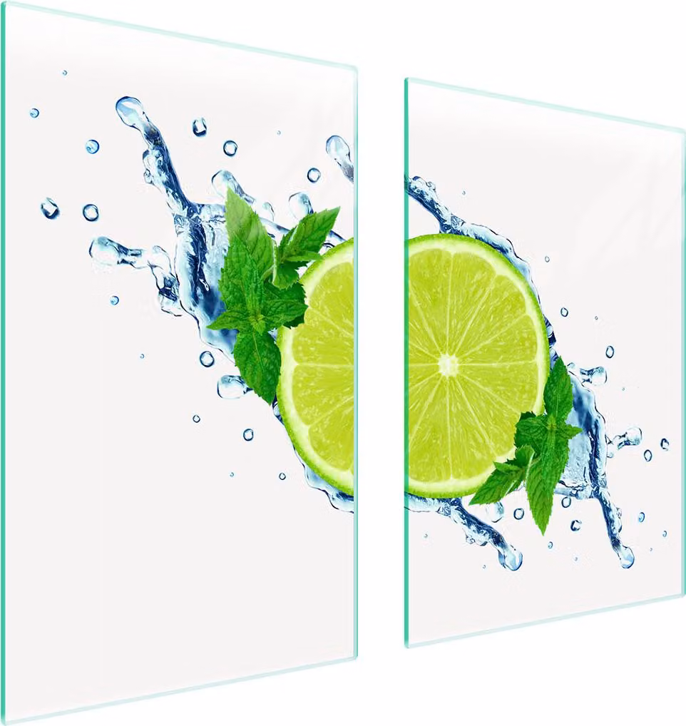 Pannello Di Protezione In Vetro Per Cucina 65X52 Limette