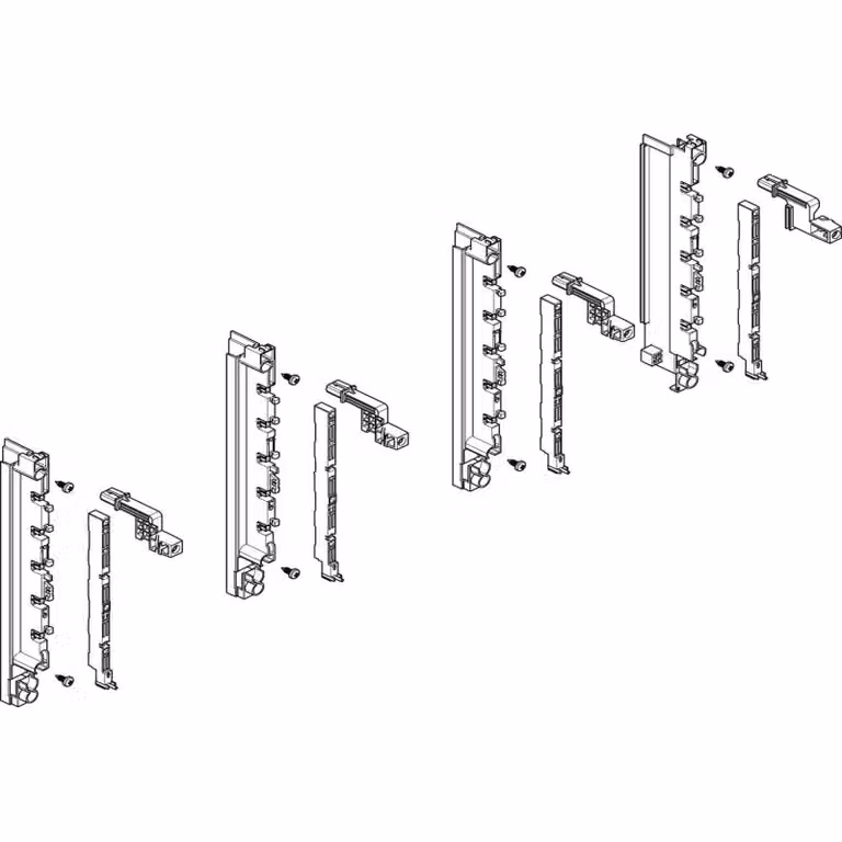 Modulo barra collettrice ABN a incasso 3FB/2RE 40 mm per CU (2x)12x5 mm, a 5 poli, EBM 70 mm MTS32505