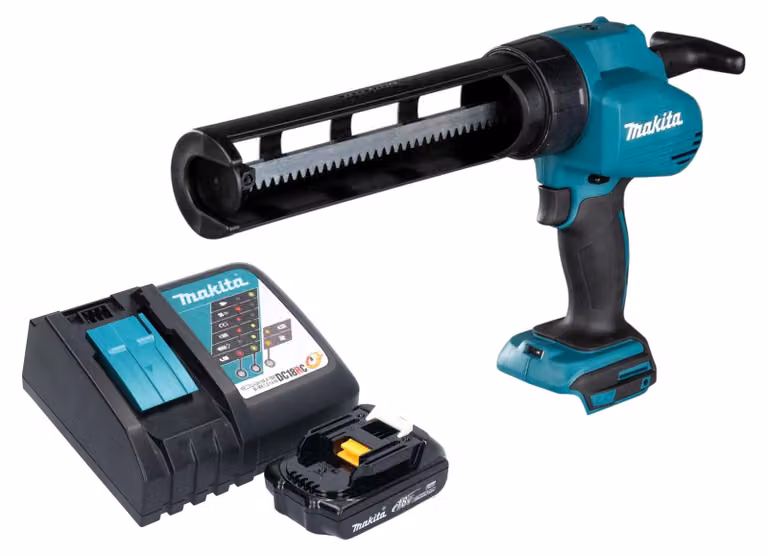 Makita DCG 180 RY1 pistola per calafataggio a batteria 18 V + 1x batteria ricaricabile 1,5 Ah + caricabatterie