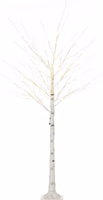 Albero di Natale bianco HOMCOM con luci LED, ideale per interni ed esterni, L/P/H: 22 x 22 x 180 cm