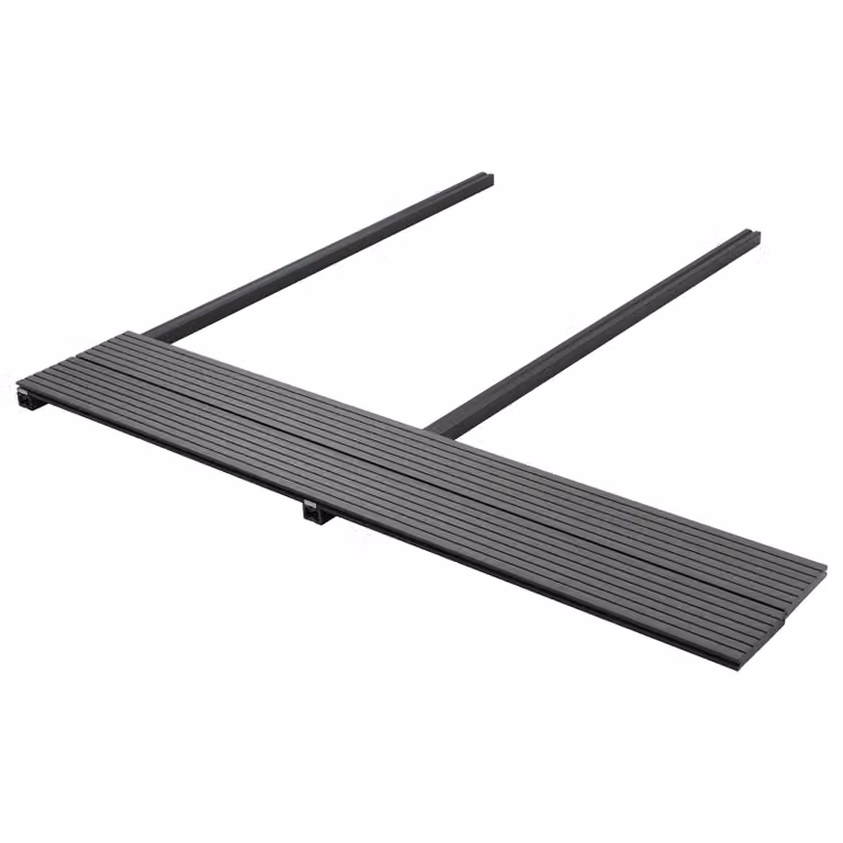 Set di 30 piastrelle per pavimento da deck vidaXL in WPC colore grigio antracite