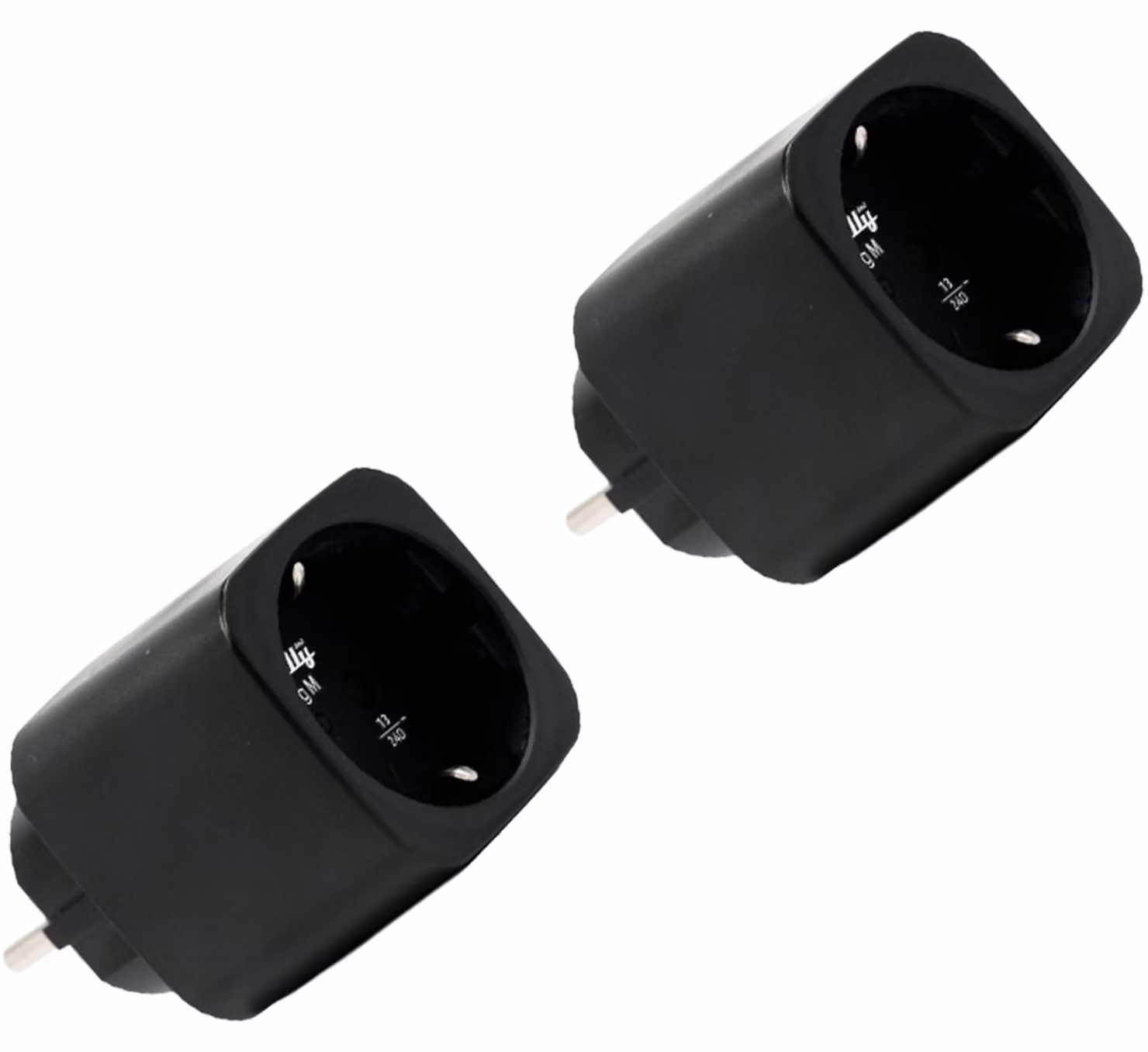 Shelly Plug M Gen3, nero, confezione da 2, misuratore di energia intelligente