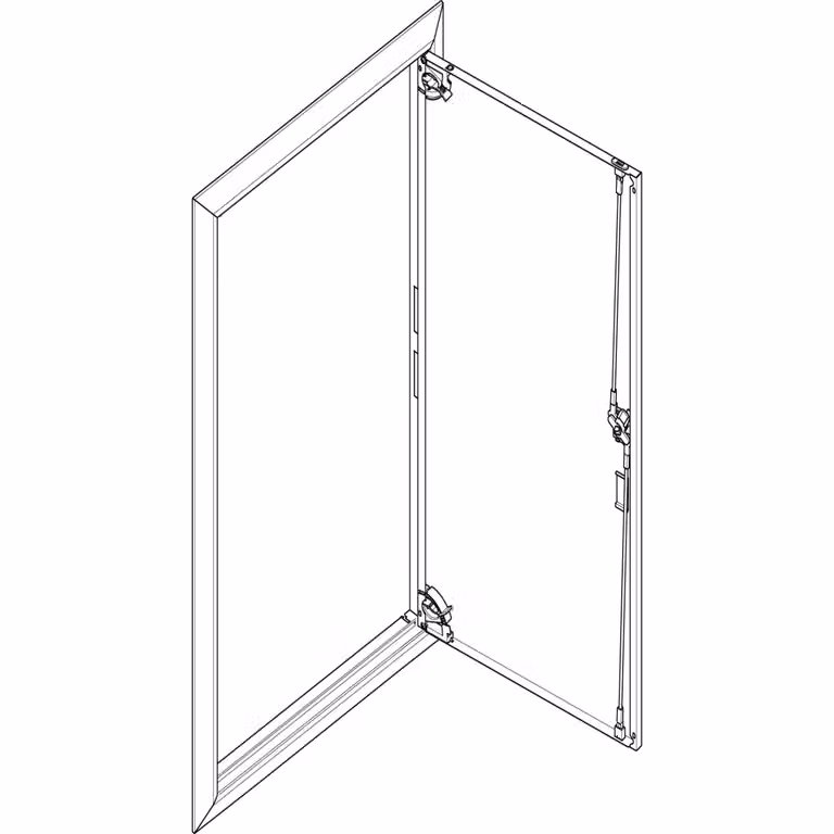 Cornice ABN + porta cieca 2x7 per centralina di distribuzione da incasso, a 2 file GBRU27T