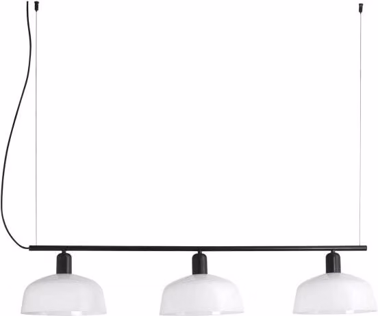 Faro Barcelona 20338-119 - TATAWIN M Lampada sospensione lineare vetro bianca