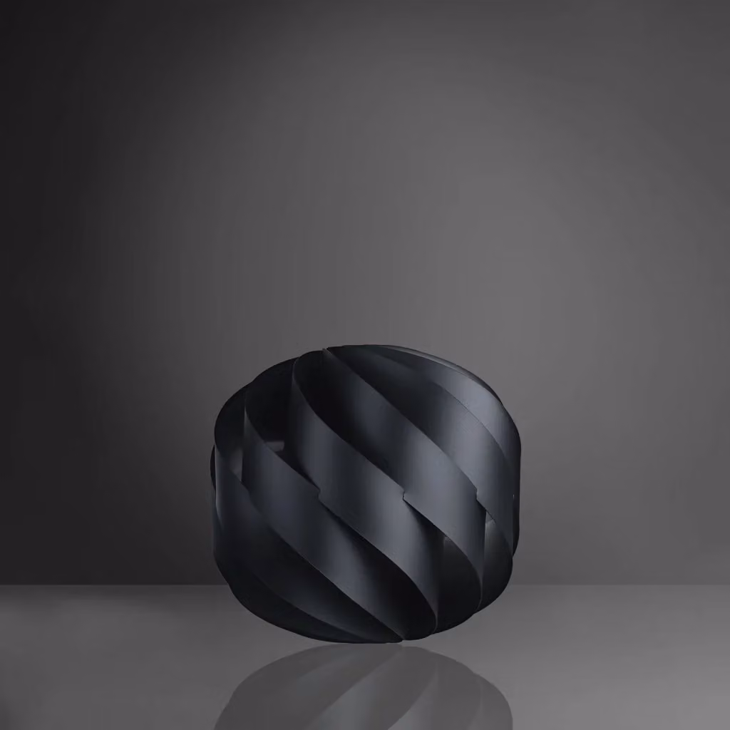 Lampada da scrivania moderna Globe Polilux Linea Zero nera con 1 luce E27, diametro 40 cm – 2
