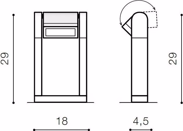 Lampada da giardino a LED 8W FRAME AZ4307 Azzardo