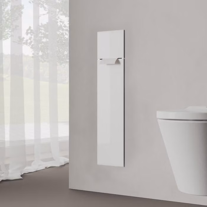 Kronenbach, modulo WC a incasso, 73 cm, con pannello frontale in vetro, apertura a sinistra