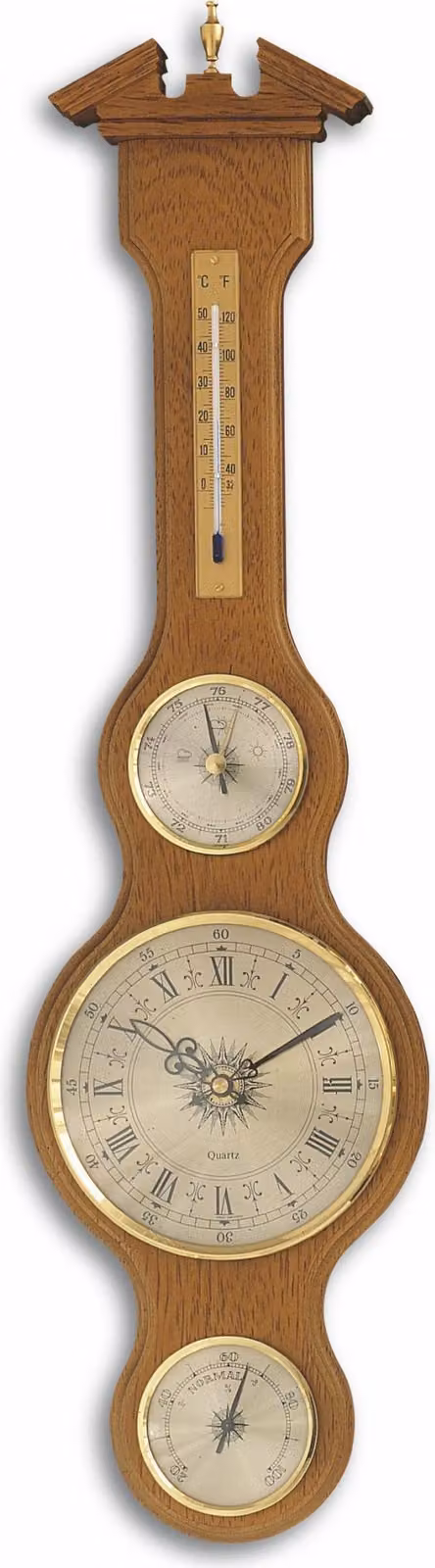 TFA - Stazione meteo analogica in legno massello 45.3004.01 - Rovere