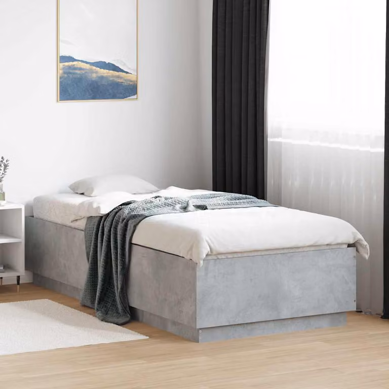 Giroletto vidaXL in legno multistrato grigio, L/P: 200 x 100 cm