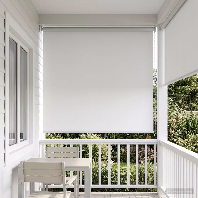 vidaXL Tenda da sole a rullo con protezione UV Bianco