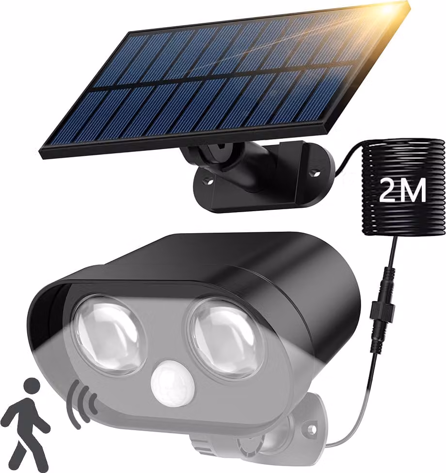 Lampade solari per esterni con sensore di movimento giardino esterno, Split Led luci solari da giardino luce a muro, luce solare per balcone cortile garage sentiero