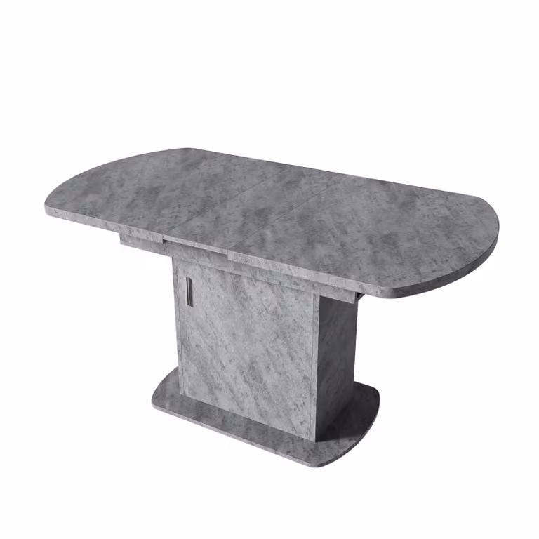 Tavolo da pranzo allungabile con contenitore, tavolino multifunzionale per un massimo di 6 persone, tavolo da pranzo ovale minimalista salvaspazio, grigio+argento